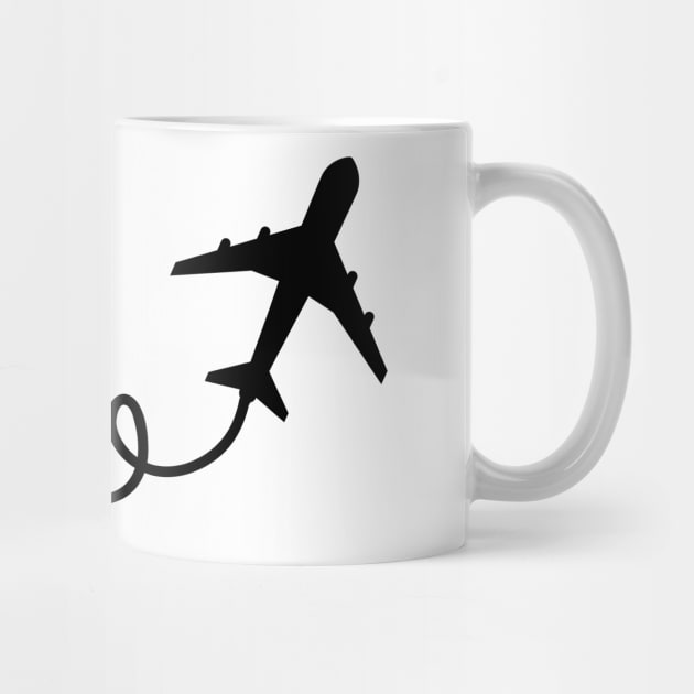 Airplane Heart - Airplanes Lover Gift by TeeTypo